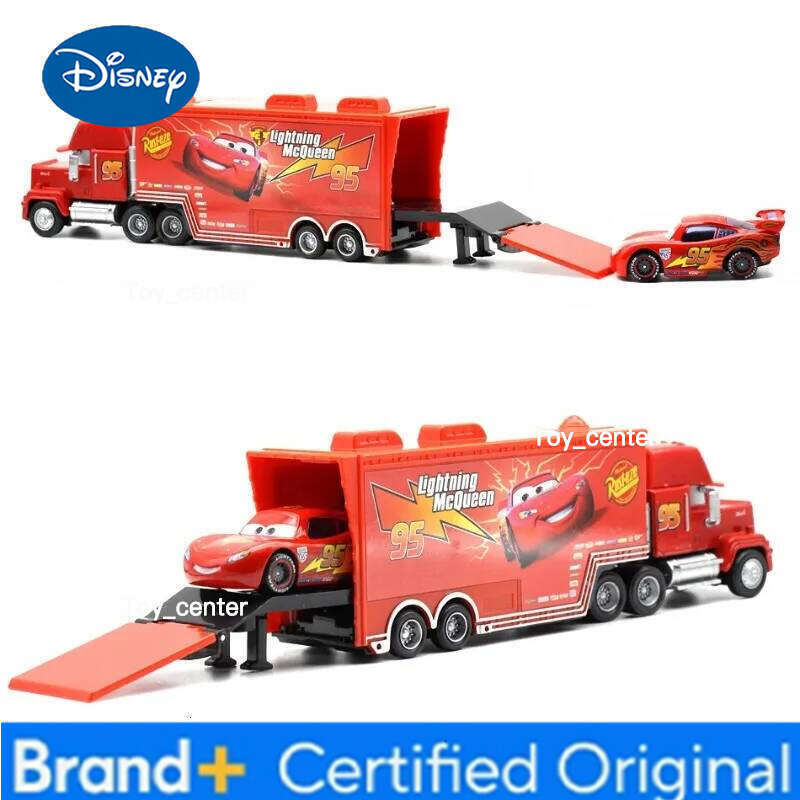 Disney 2025 Pixar Cars And Truck Set Lightning Mcqueen Uncle Mike Model Trucks Racing Car New Year Christmas Gift for Boys H260113