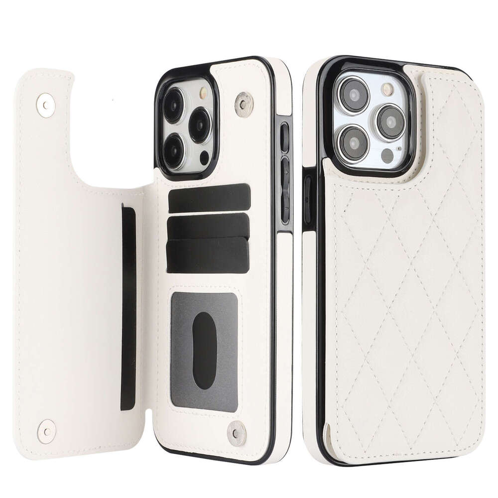 iPhone case Phone case for iPhone Suitable for iPhone 17 Max Chanel Style Multi-Functional Card Holder 15 Pro Double Buckle Phone Case 16 Creative - view 7