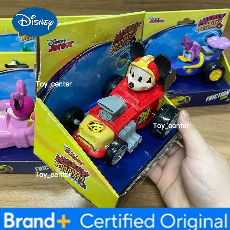 Disney Mickey Mouse Pull Back Toy Donald Daisy Duck Cartoon Figure Model Inertial Pull-Back Sports Car Kids Xmas Gifts H260113