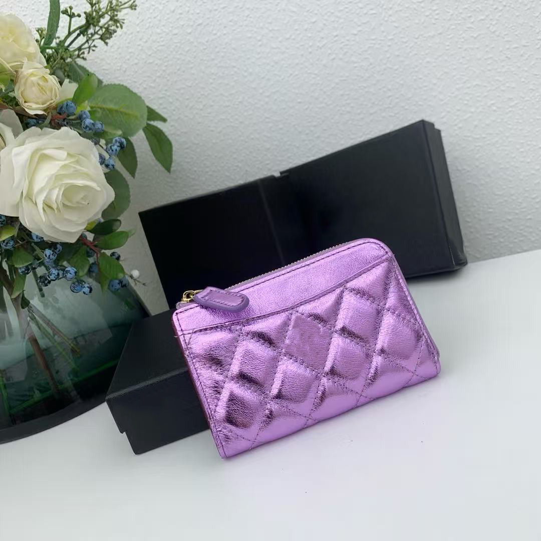 2026 high-quality luxury top designer coin purse card bag high-end wallet classic leather wallet credit card coin purse with box dustproof bag