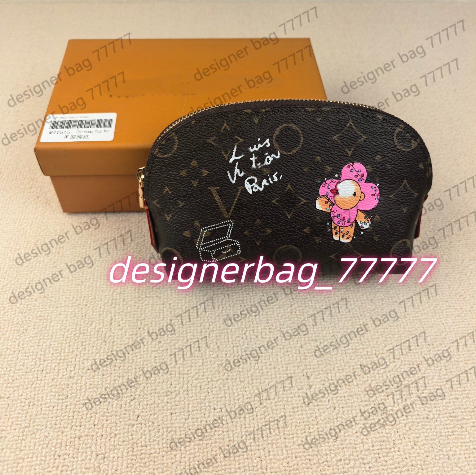 Ladies Fashion Casual Designe Luxury Cosmetic Pouch GM Bag Toiletry Bag Toiletries Pouch Clutch Bag Handbag TOTE Storage Bag TOP Mirror Quality Purse Pouch M47515