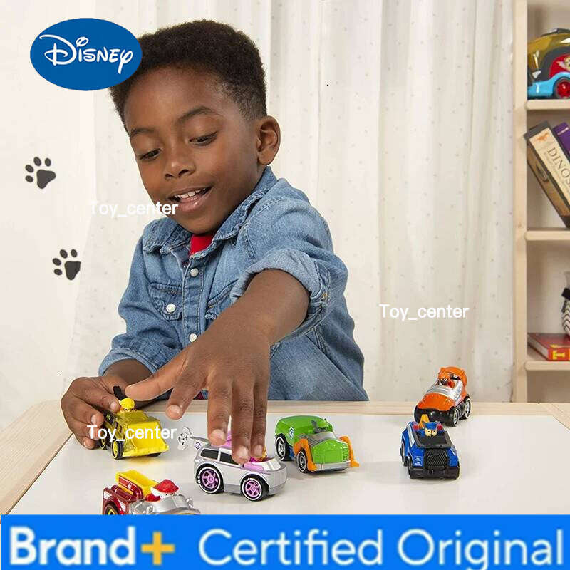 Disney 100% Original 6PCS/set Paw Patrol True Metal Classic Collectible Die-Cast 1:55 Scale Ryder Figure Toy Birthday Gift H260113