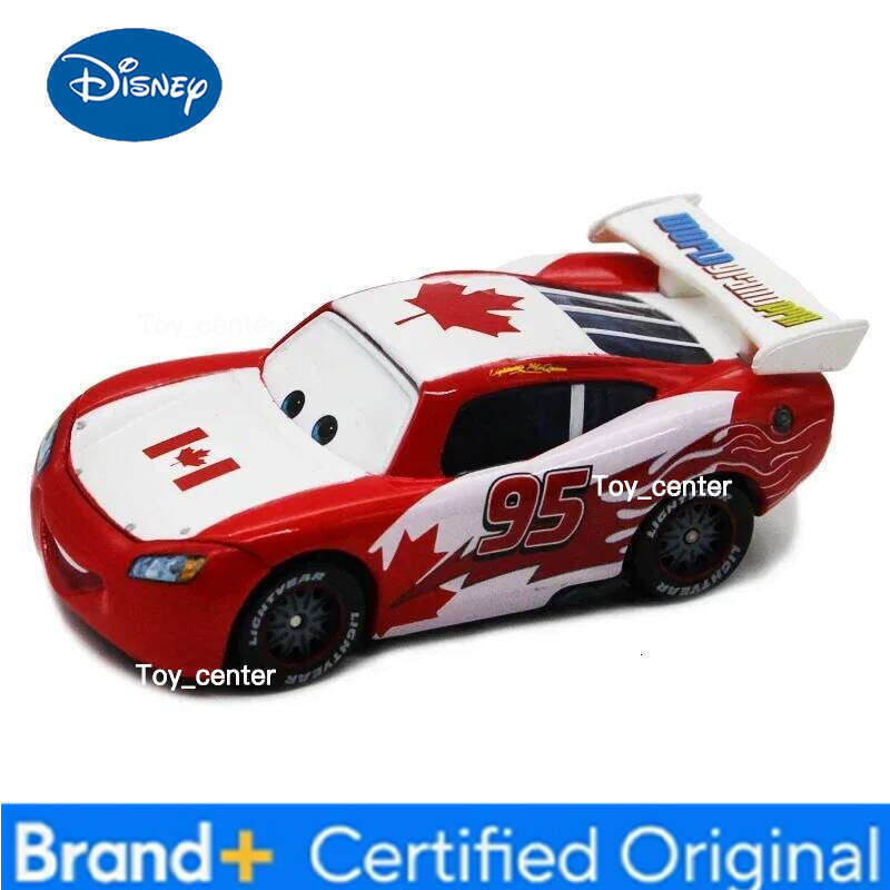 Disney 1:55 Pixar Cars Canada America Germany Britain Edition McQueen Rare Car Model Die Casting Children Toy Christmas Gift H260113