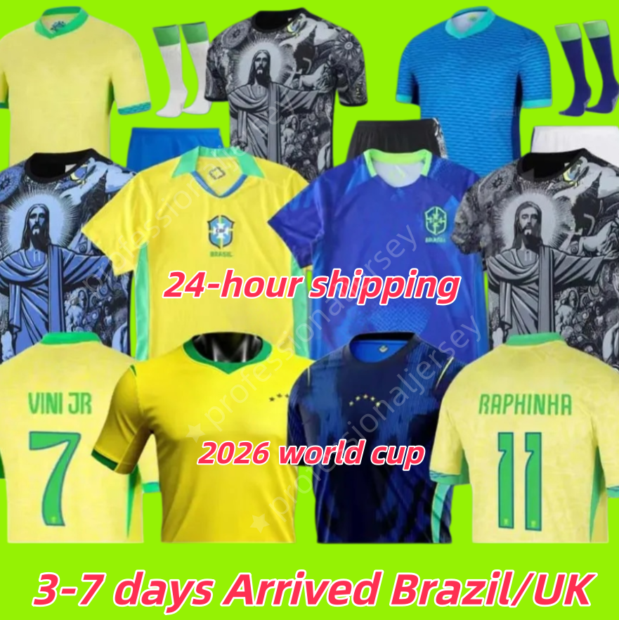 3XL 4XL soccer jersey bRaZIl jersey bRasIl 2026 world cup football shirt 25 26 football top VINI JR RAPHINHA NEYMAR JR RODRYGO CASEMIRO gk kit long sleeve men kids kit