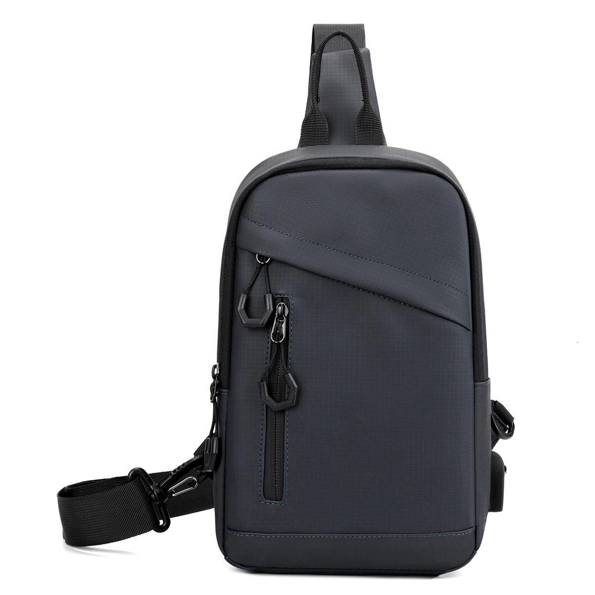 Kagaroo Chest Pack Men Crossbody Bag Leather Chest Bag Travel Sling Bag Black Brown Messenger Shoulder Bag Male 250716