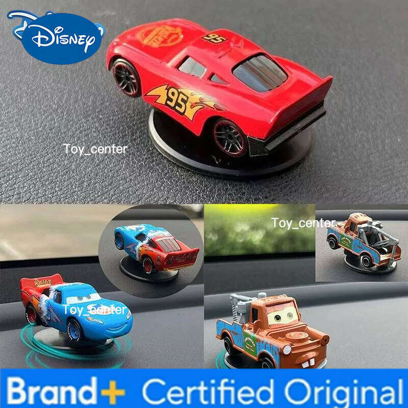 Disney Center Console Gift Pixar Cars 3 Lightning Mcqueen Drift Rotation Decoration Dashboard Turning Automotive H260113