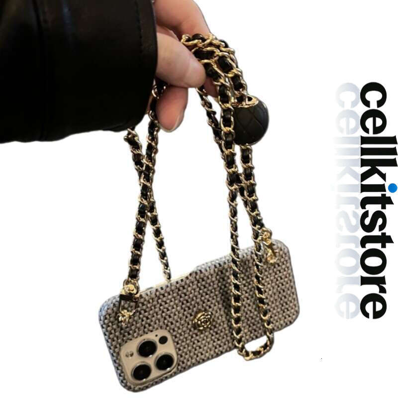 iPhone case Phone case for iPhone Camellia Golden Ball Crossbody Case Apple 14, Compatible with iPhone 12, 13, 15, 11, XR, Shockproof, High-End Feel, 