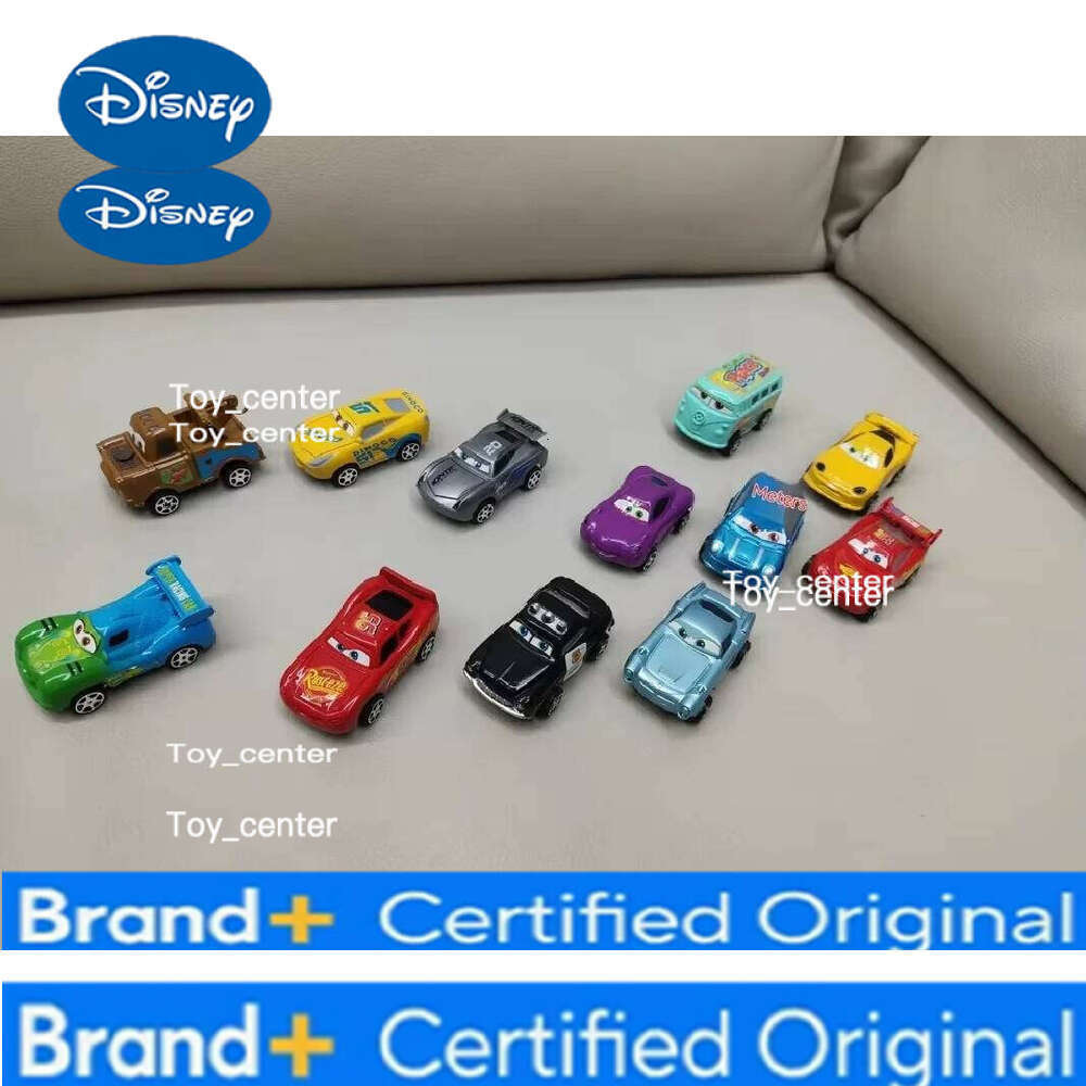Disney 12pcs Pixar Cars Back Force Lightning Mcqueen Jackson 6cm Storm Mater Model Car Accompanying Toys Kids Birthday Gifts H260113
