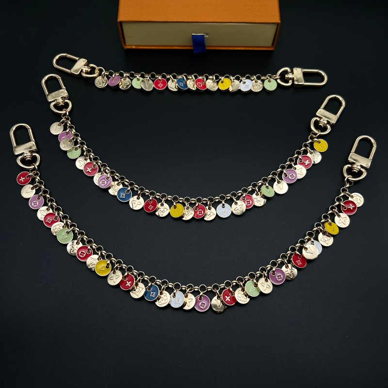 Colorful Designer Long Bag Charm with Classic Letters Unisex Keychain Accessory Christmas Gift Good Quality