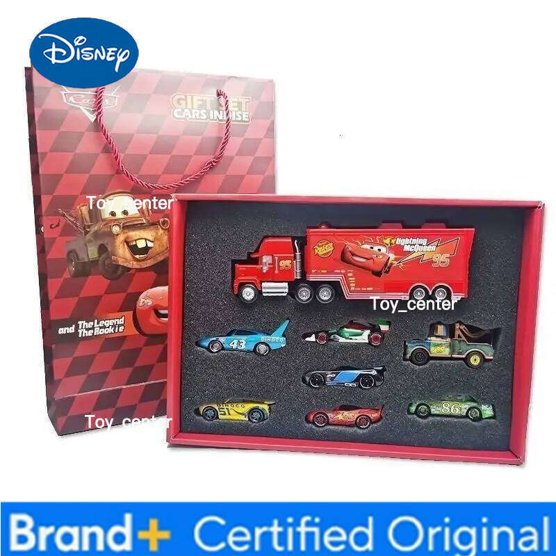 Disney 8/13/15PCS Pixar Cars Alloy Diecast Lightning McQueen Mater Champion Truck Boy Birthday Toys Car Model Toy Gift Set H260113