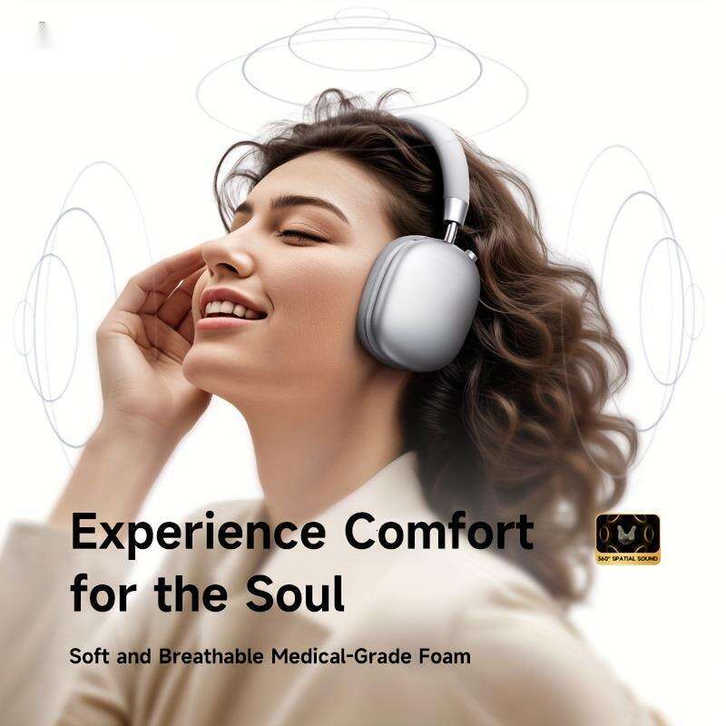 Picun F5 ANC Headphones 45Db Noise Cancellation, Wireless 5.4 Low-Latency, Spatial Audio, Hybrid Anc/Passive Mode, -C/, Compatible With Pc Xingkaishen