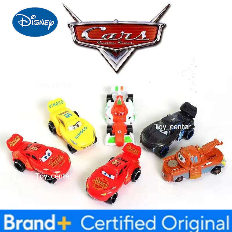 Disney Pixar Cars 6-Piece Set Egg-Shaped Transformable Car Toy Model McQueen And Friends Non-RTR Play Vehicles for Kids H260113