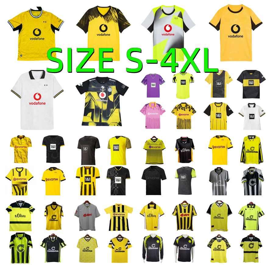 19 20 21 22 23 24 25 26 27 BRANDT ADEYEMI DORTMUND Soccer Jerseys 94 95 96 97 98 00 01 02 11 retro HAALAND BELLINGHAM HALLER REUS GUIRASSY Borussias 2025 2026 Football Shirt