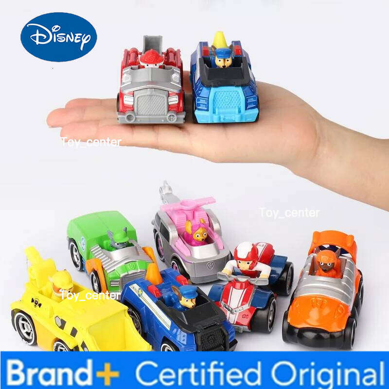 Disney 100% Original 6PCS/set Paw Patrol True Metal Classic Collectible Die-Cast 1:55 Scale Ryder Figure Toy Birthday Gift H260113