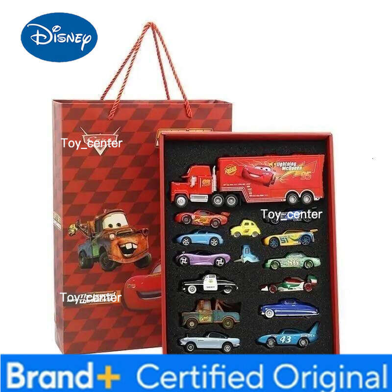Disney 8/13/15PCS Pixar Cars Alloy Diecast Lightning McQueen Mater Champion Truck Boy Birthday Toys Car Model Toy Gift Set H260113