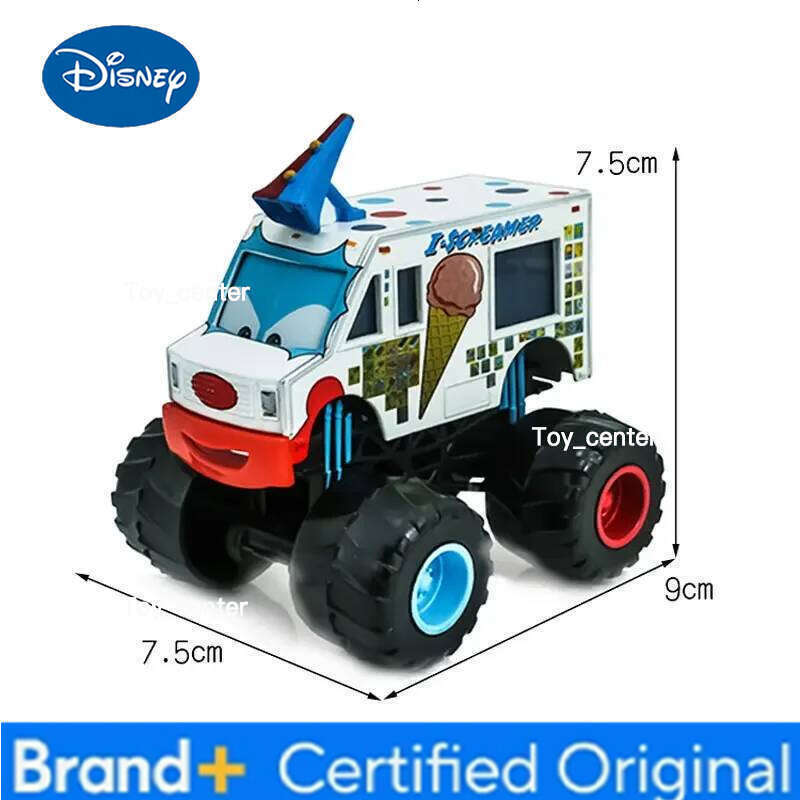Disney Alloy die-casting Pixar Cars Big wheel ice cream high glasses McQueen camouflage truck toy car model children's gift H260113