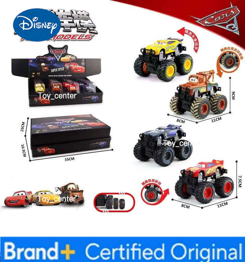 Disney Pixar Set Lightning Mcqueen Figures Jackson Storm Mack Uncle Truck Pull-Back Cars Model Doll Children Toy For Gift H260113