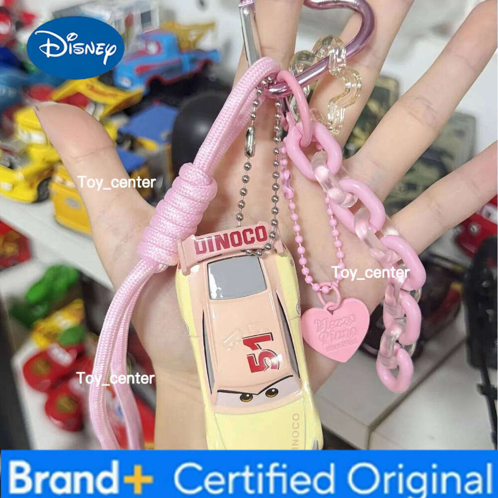 Disney Pixar Cars Lightning McQueen and Mater Keychain Model Car Double-Sided Classic Character Pendant for Fans & Collectors H260113