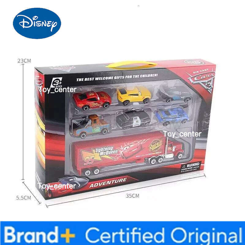 Disney 6-7pcs/Set Hot Pixar 3 Lightning Mcqueen Uncle Truck Jackson Storm 1:55 Diecast Pvc Car Model Toys Kids Boy Xmas Kid Gift H260113