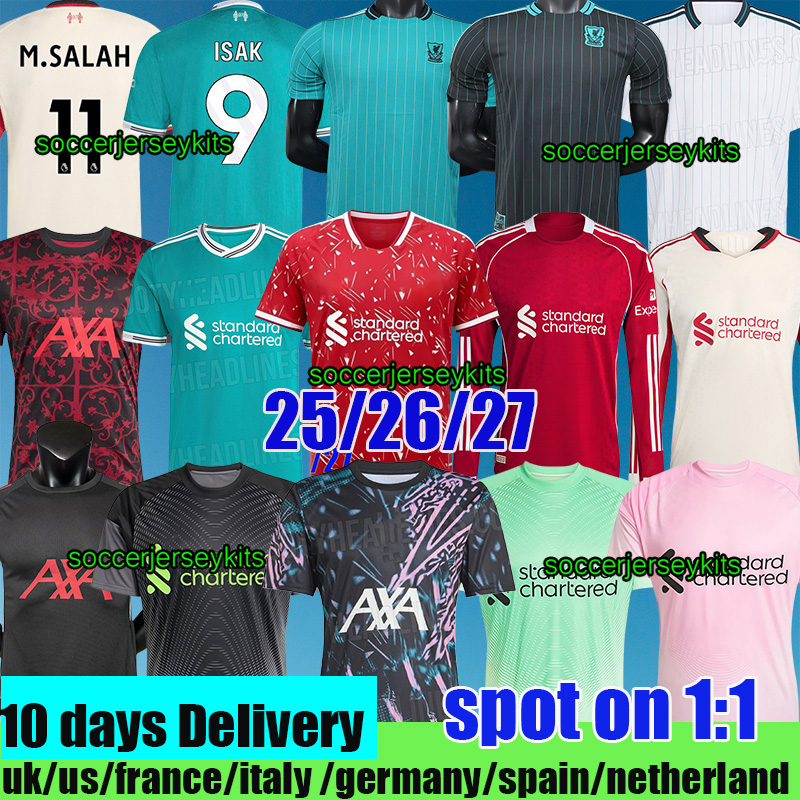 liverpool kit 25 26 WIRTZ DIOGO JOTA FRIMPONG liverpool soccer jerseys M.SALAH VIRGIL liverpool jersey EKITIKE liverpool goalkeeper 25 26 sets trainning LVP