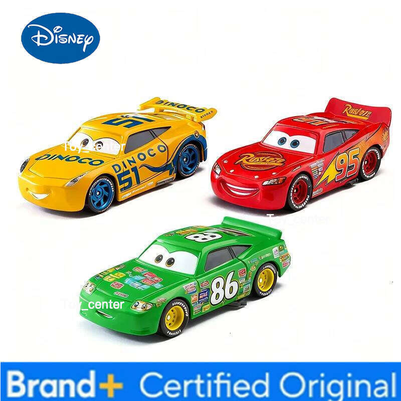 Disney Pixar Cars McQueen Mater Mack Uncle Truck Alloy Diecast 1:55 Model Radiator Springs Town 12 Pcs Car Boxes Gift H260113