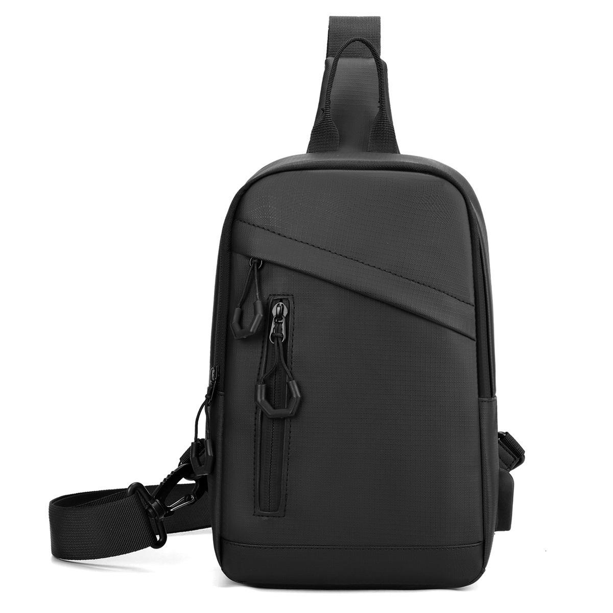 Kagaroo Chest Pack Men Crossbody Bag Leather Chest Bag Travel Sling Bag Black Brown Messenger Shoulder Bag Male 250716