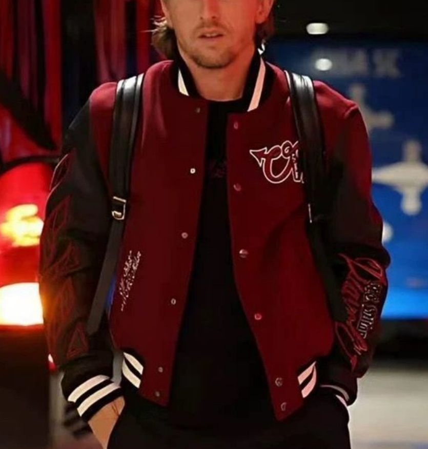 American Vintage Mens Jackets Coat Red Loose Fit Long Sleeve Windbreakers Men Retro Baseball Jackets Designer Classic Autumn Outdoor Sports Outerwear