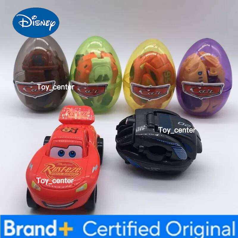 Disney Pixar Anime Figures PVC McQueen Cruz Ramirez Model Racing Cars Funny Deformed Egg Toys For Kids Boy Gift H260113
