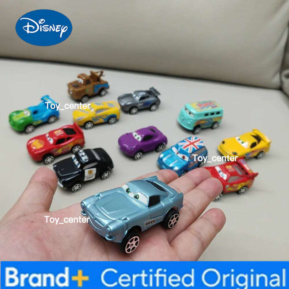 Disney 12pcs/Set Pixar Cars Lightning Mcqueen Jackson Storm Mater Pvc Model Back-Force Car Toy For Kids Birthday Set Xmas Gift H260113