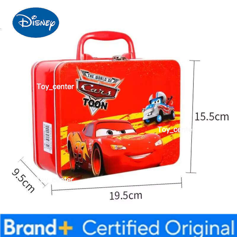 Disney Pixar Cars Lightning McQueen storage box Cruz Ramirez Mater Jackson set Metal Diecast Model Car Kids Toys Children's Gift H260113