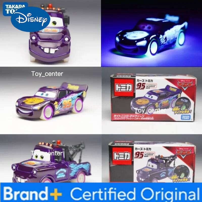 Disney Tomica Racing Total Mobilization Alloy Car 2025 Commemorative Edition 95 Lightning McQueen 2024 Collectible Model Toy Vehicle H2601131