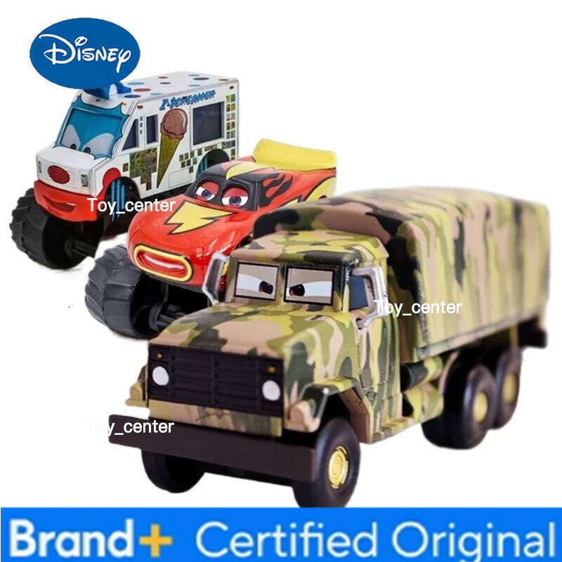 Disney alloydie-cast Pixar Bigfoot ice cream bar tall glasses McQueen truck model toy car gift for children H260113