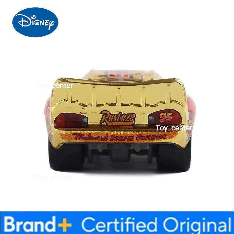 Disney Pixar 2 3 Lightning Series 1:55 Diecast Model Alloy Collection 95 Golden McQueen Toy Cars For Children H260113