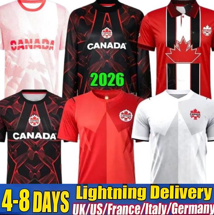 2026 World Cup Canada Soccer Jerseys national team 26 27 DAVIES J.DAVID LARIN UGBO CAVALLINI MILLAR EUSTAQUIO FRASER football shirt home player version RED uniform