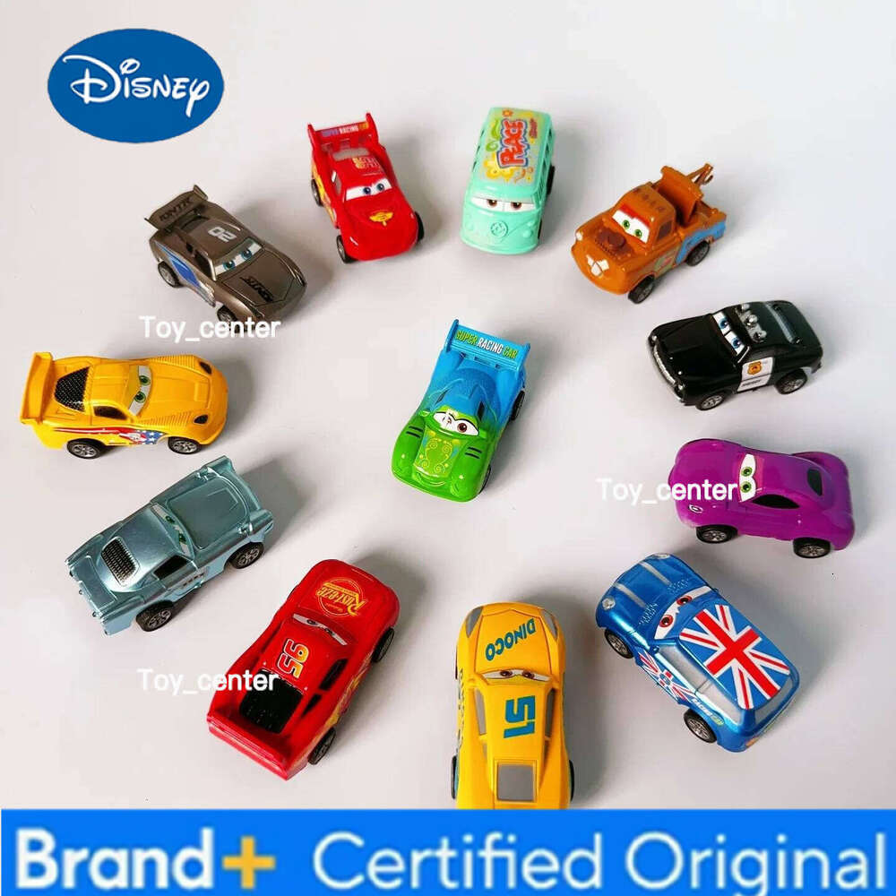 Disney New Pixar 3 Rebound Cars 12 Piece Series Lightning McQueen Jackson Storm Plastic Car Model Toy Boutique Gift Box H260113