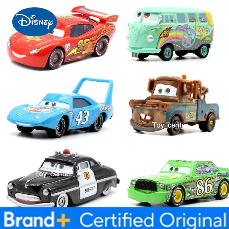 Disney IN STOCK Anime Racing Lightning McQueen Jackson Storm 1:55 Metal Diecast Model Toy Collection Car Kids Birthday Gift H260113