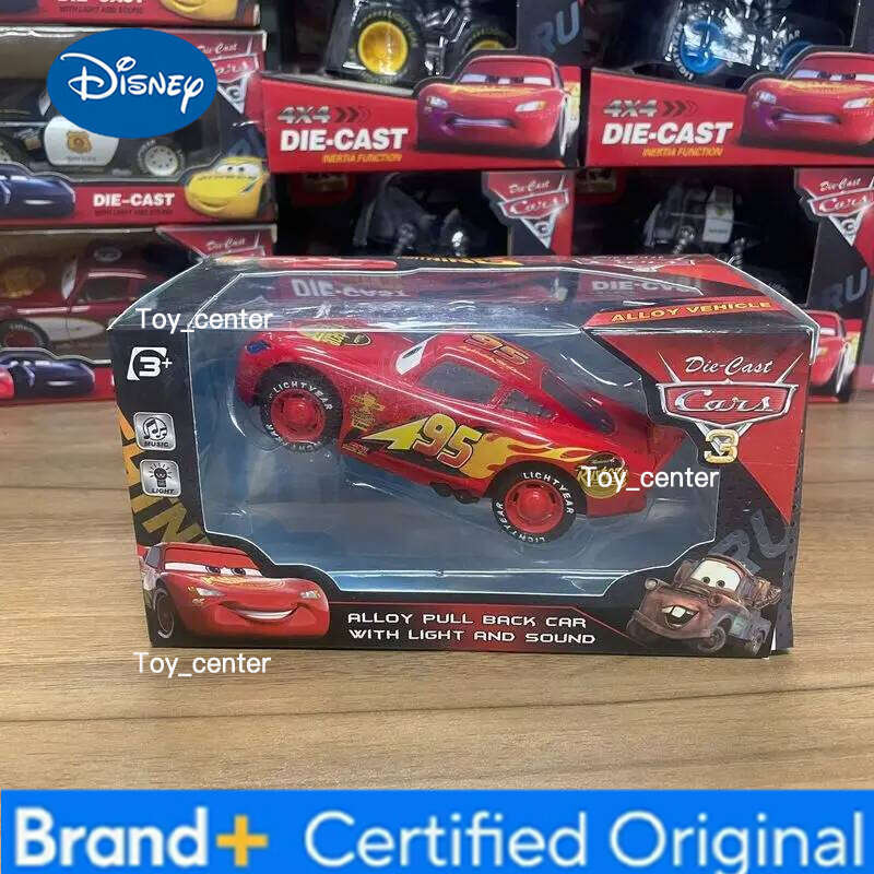 Disney Pixar Cars 3 Lightning McQueen Truck Ramirez Storm Jackson Cruz Alloy Car with Sound And Light Toys for Kids H260113