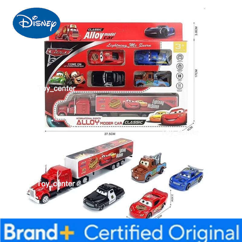 Disney 5pcs/Set Pixar 3 Lightning Mcqueen Uncle Truck Jackson Storm 1:55 Diecast PVC Car Model Toys For Kids Xmas Gift H260113