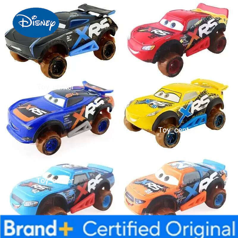 Disney Pixar Cars XRS Series Mud Racing Car Lightning McQueen Ramirez Storm Jackson Metal diecasting kids Toy christmas gifts H2601131