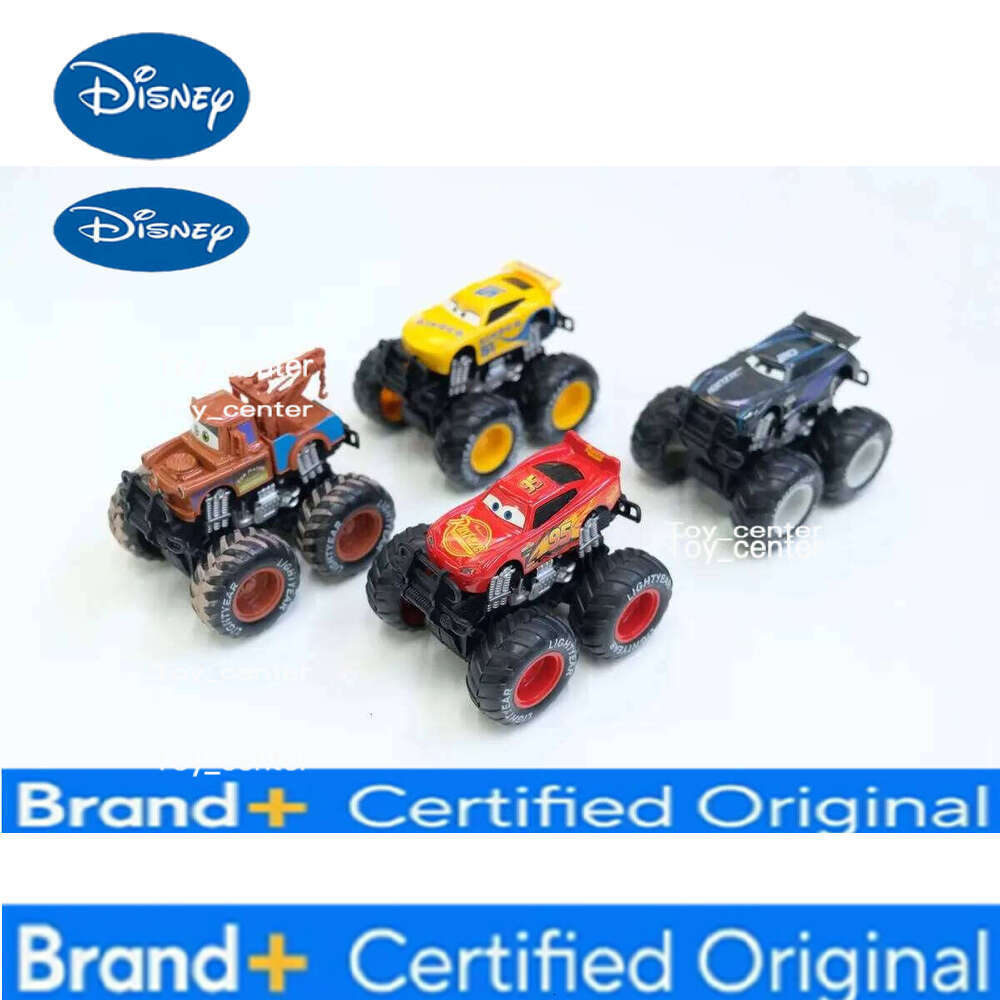 Disney New Pixar 4pcs/Set Off-Road Vehicle Pullback Toy Set Alloy Plastic Lightning Mcqueen Model Cars Play Vehicles Kids Gift H260113