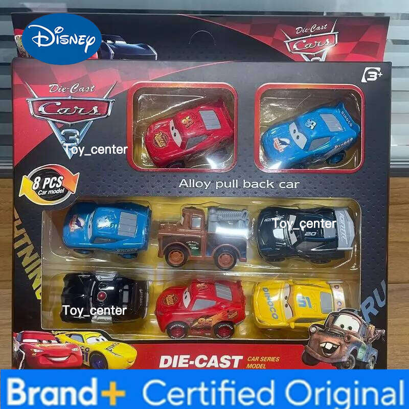 Disney Pixar 3 Alloy Diecast Model Set 6-8pcs Pullback Cars Lightning Mcqueen Jackson Storm Kids Collect Toy Gift H2601131