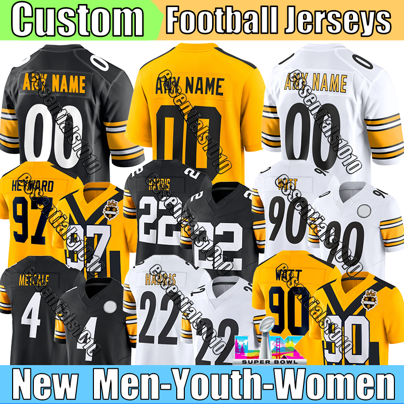Pittsburghes SteelersS Jersey SteelersJersey #88 Freiermuth Watt Rodgers Porter Fautanu Football Jerseys Metcalf itzpatrick Queen Bradshaw Jerseys