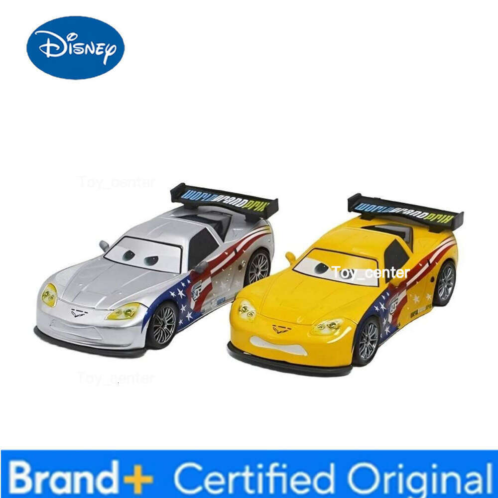 Disney Pixar Cars 3 Jeff Gorvette 1:55 Diecasts & Toy Vehicles Alloy Classic Metal Car Toys Moder For Children Gift H260113