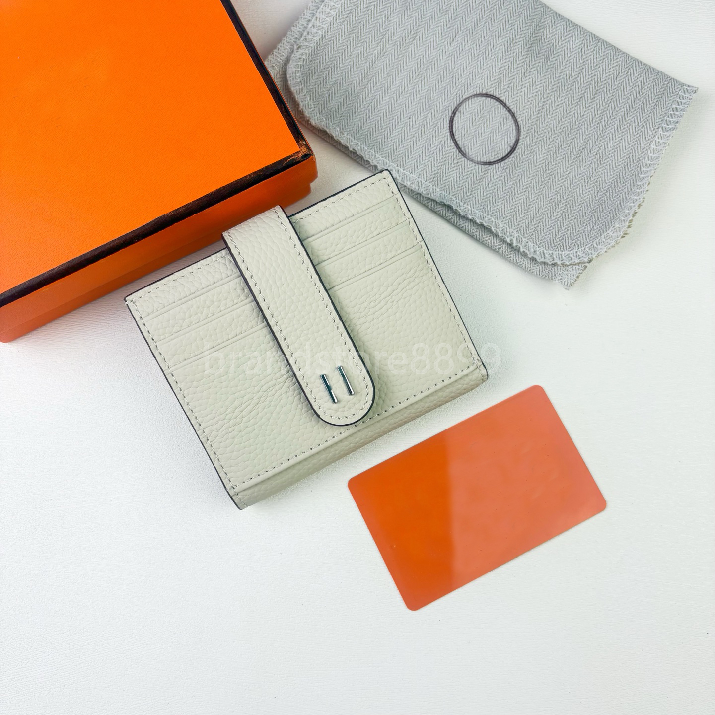 Top H Wallet Luxury Designer Leather credit Card Holder Metal Letter decoration Wallet 2026 Short Case business h card holder Purse Brown Women Men Key Coin Famous box