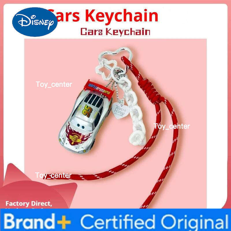 Disney Pixar Cars Lightning McQueen and Mater Keychain Model Car Double-Sided Classic Character Pendant for Fans & Collectors H260113