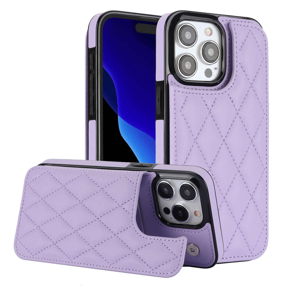 iPhone case Phone case for iPhone Suitable for iPhone 17 Max Chanel Style Multi-Functional Card Holder 15 Pro Double Buckle Phone Case 16 Creative - view 5
