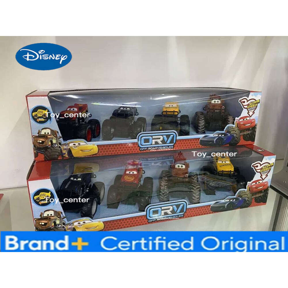 Disney Pixar 4pcs/Set Off-Road Vehicle Pullback Toy Set Alloy Plastic Lightning McQueen Model Cars Play Vehicles Kids Gift H260113
