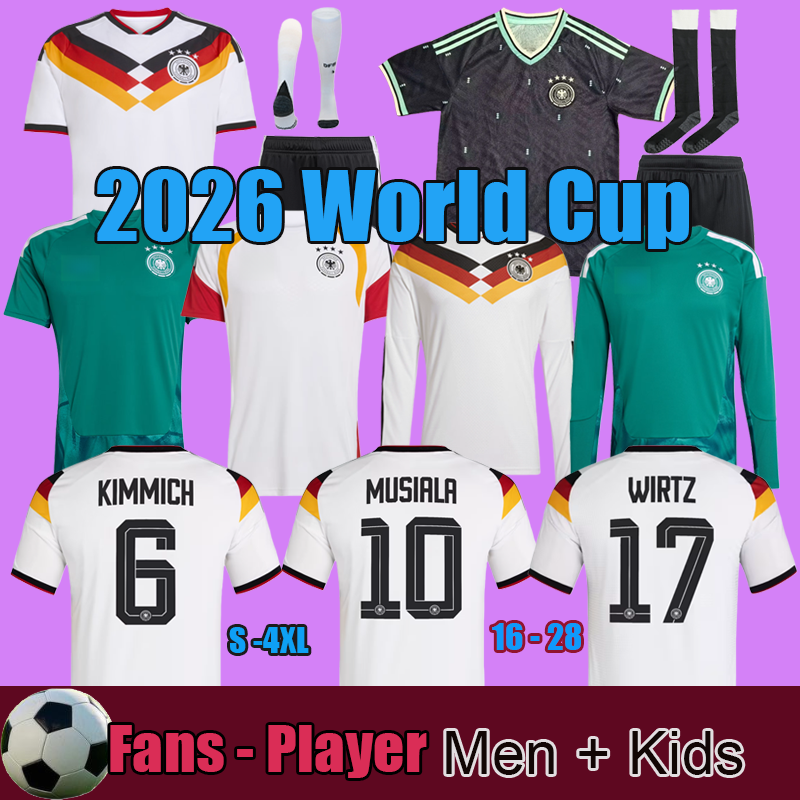 25 56 Germany soccer jerseys FULLKRUG HUMMELS KROOS GNABRY WERNER DRAXLER REUS MULLER GOTZE Fans Player 2026 World Cup shirts Men women cropped Kids Kit Sets