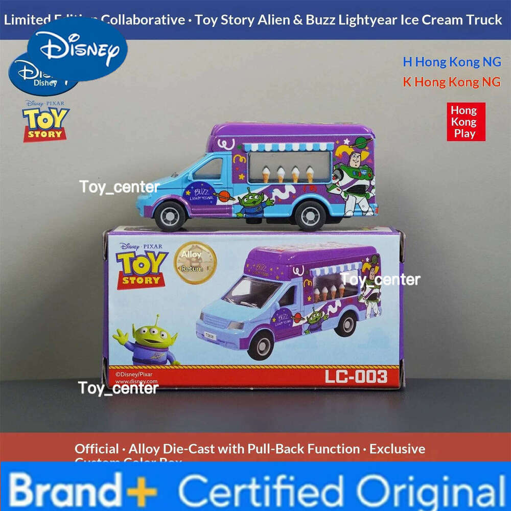 Disney HongKong Limited Edition Crossover Toy Story & Stitch Themed Taxi, Collectible Alloy Diecast Car Model H260113
