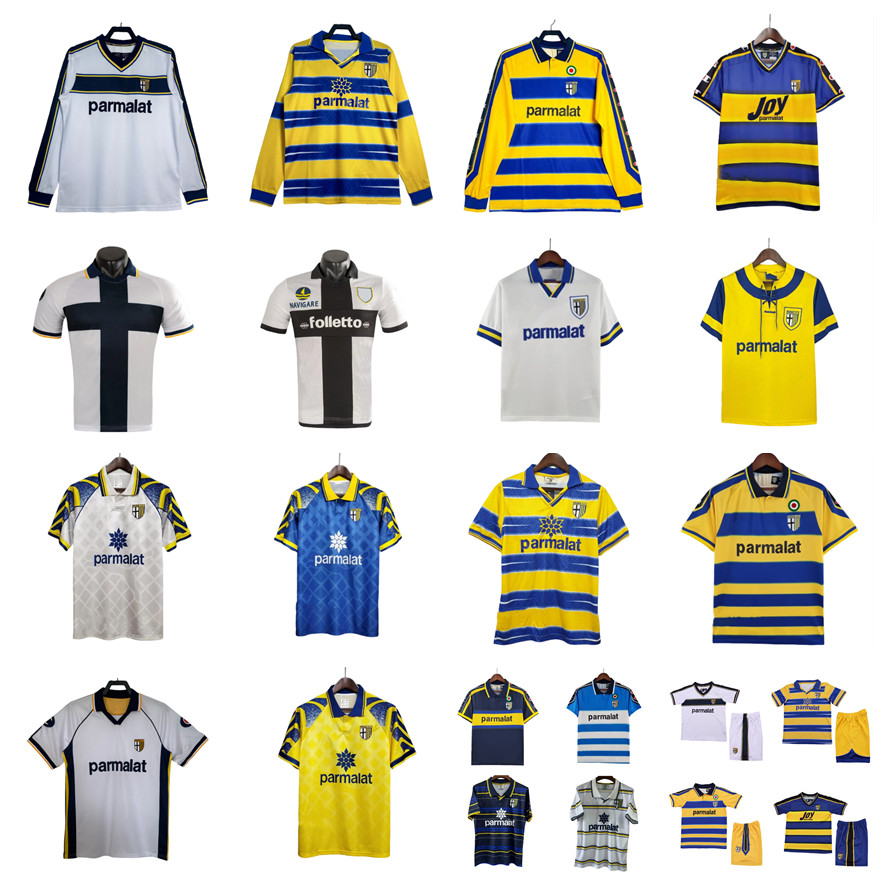 1993 1995 1996 1998 1999 2000 2001 2003 2005 2006 Parma CRESPO Retro Soccer Jersey 95 97 98 99 00 03 05 06 12 13 INGLESE GERVINHO AMOROSO F.CANNAVARO football shirt Men kids